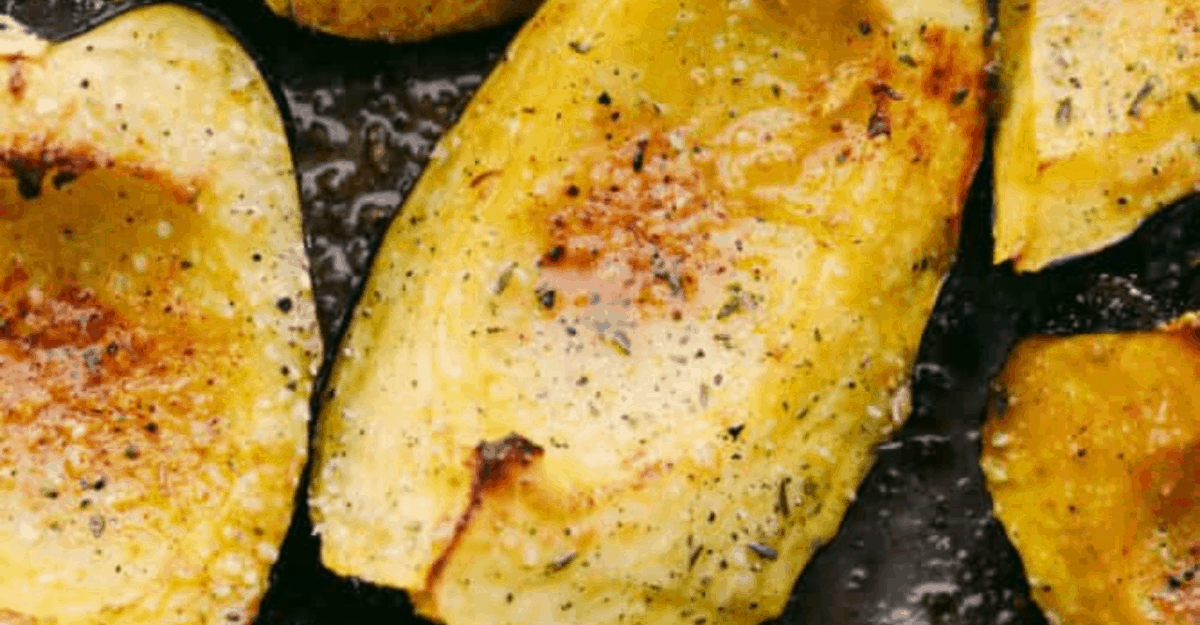 Roasted Parmesan Acorn Squash