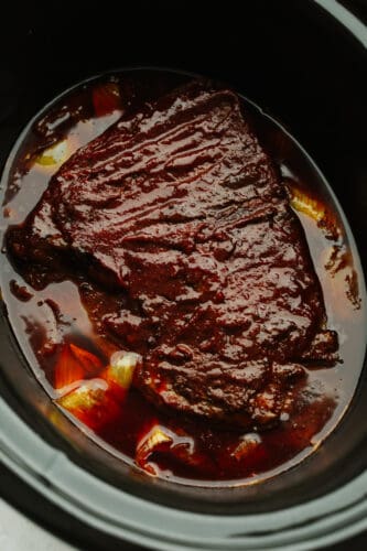 Slow Cooker Beef Brisket with BBQ Sauce | The Recipe Critic