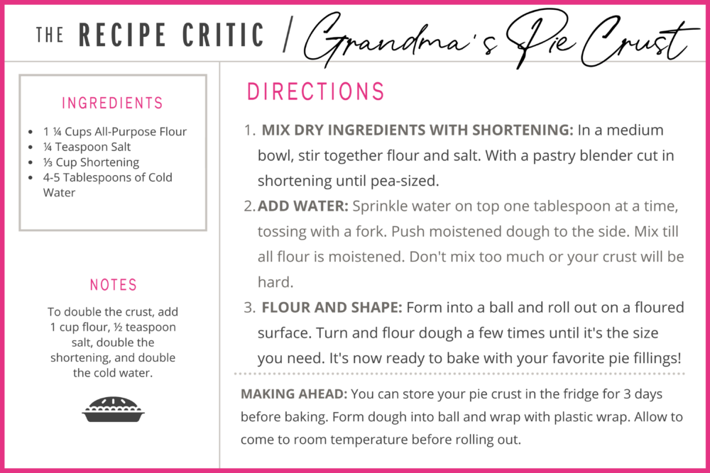 Grandma s Perfect Pie Crust - 96