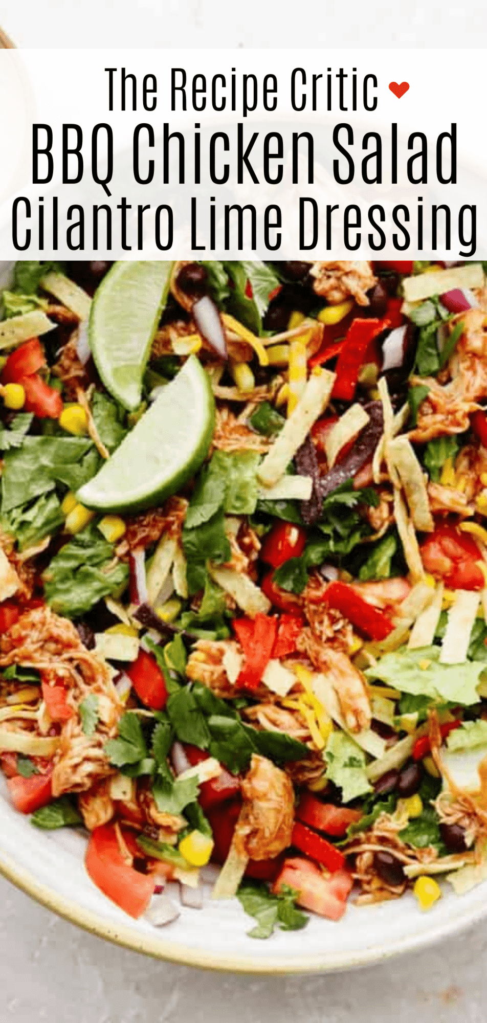 BBQ Chicken Salad with BBQ Cilantro Lime Dressing - 84