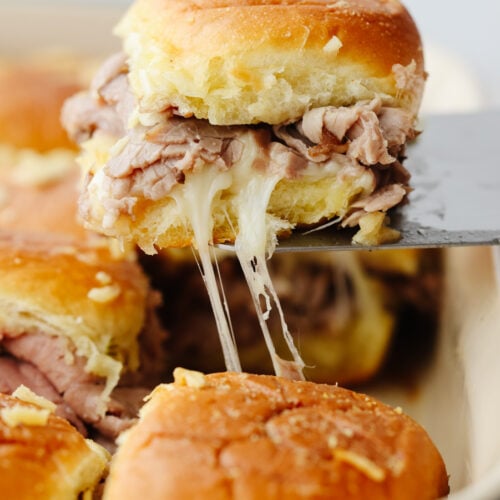 Easy French Dip Roast Beef Sliders Recipe | The Recipe Critic