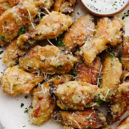 Baked Parmesan Garlic Wings Recipe | The Recipe Critic