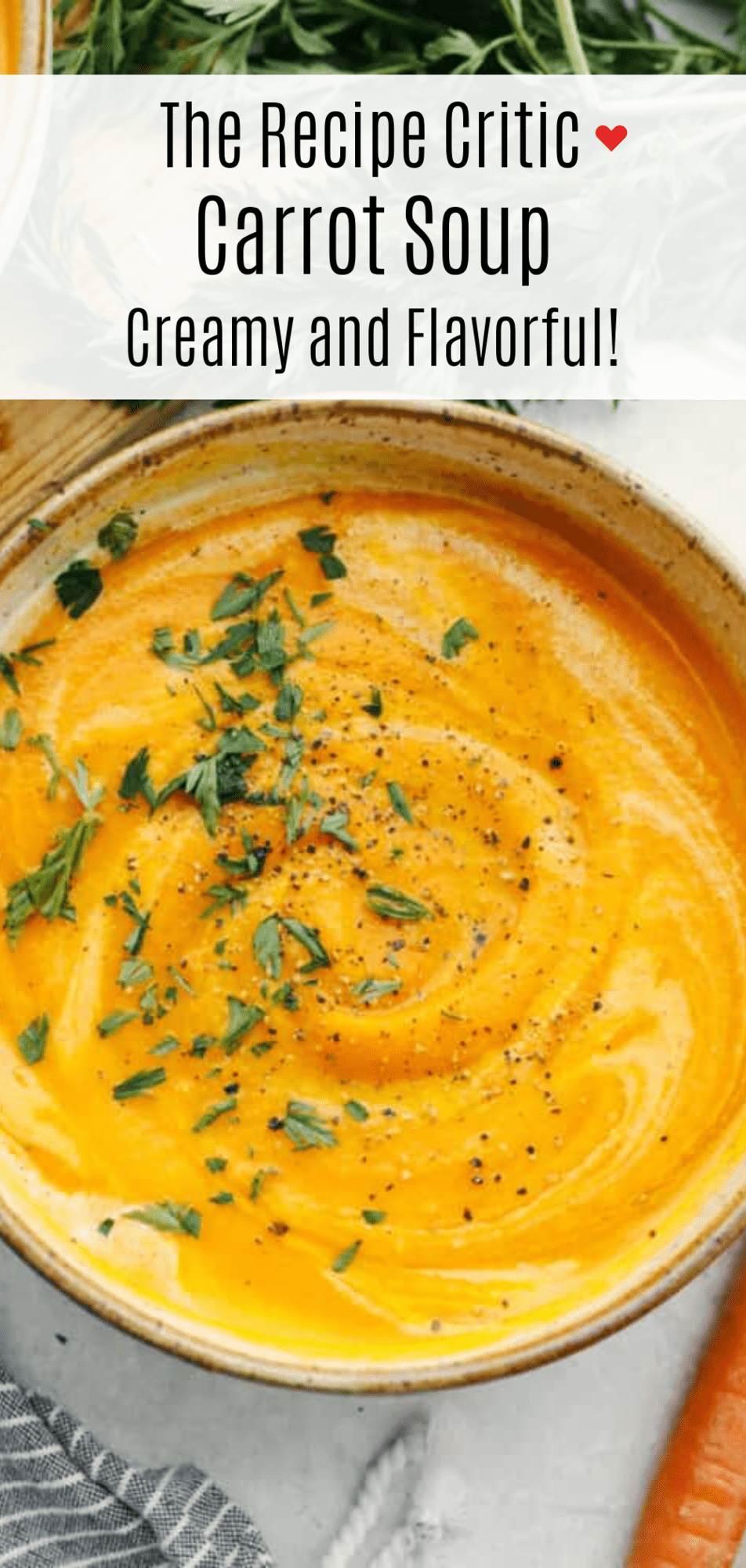 Roasted Carrot Soup Recipe | The Recipe Critic