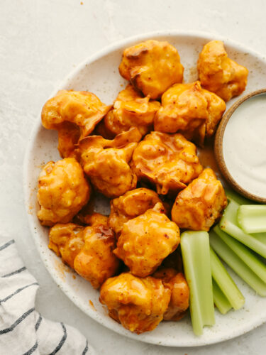 Honey Buffalo Cauliflower Wings in Air Fryer Recipe | The Recipe Critic