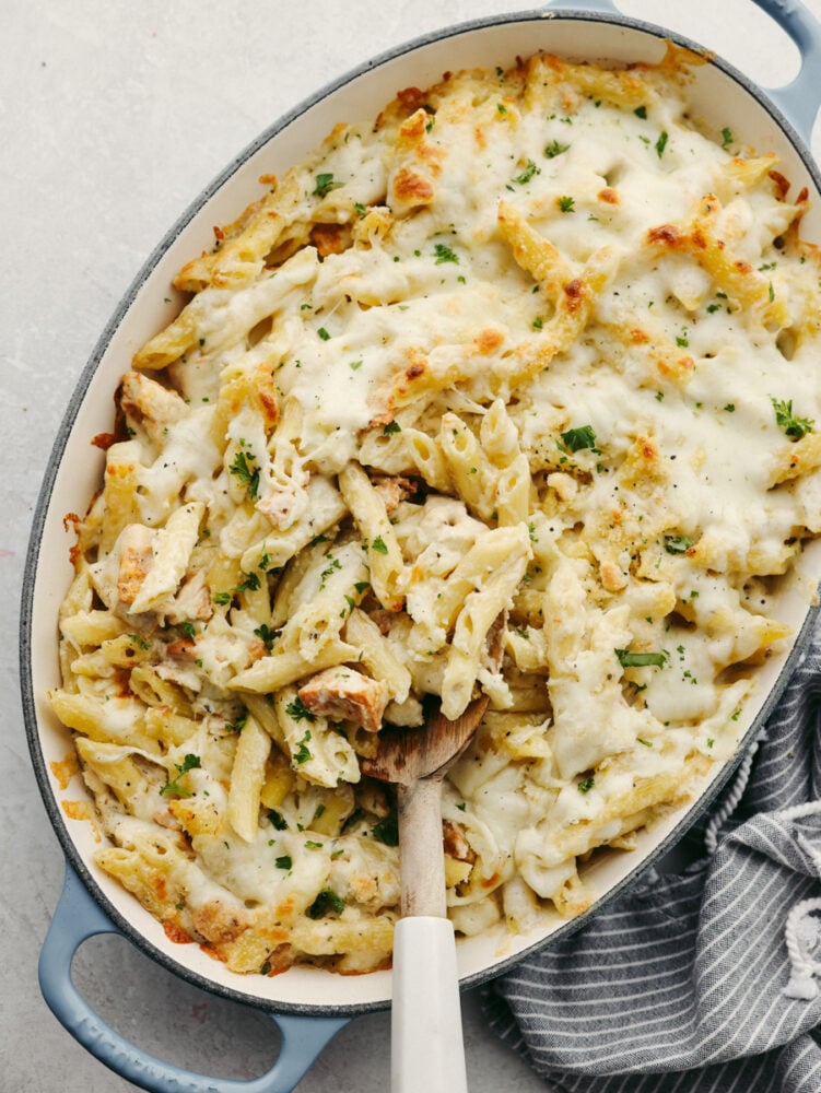 Chicken Alfredo Pasta Bake Recipe - 5