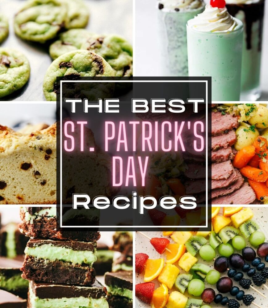 A collage of St. Patrick's Day recipes.
