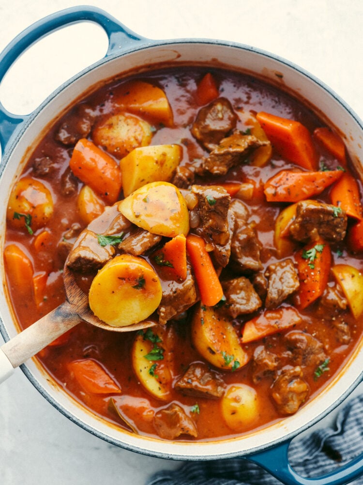 It's tradition to make beef stew in my family when the first cold