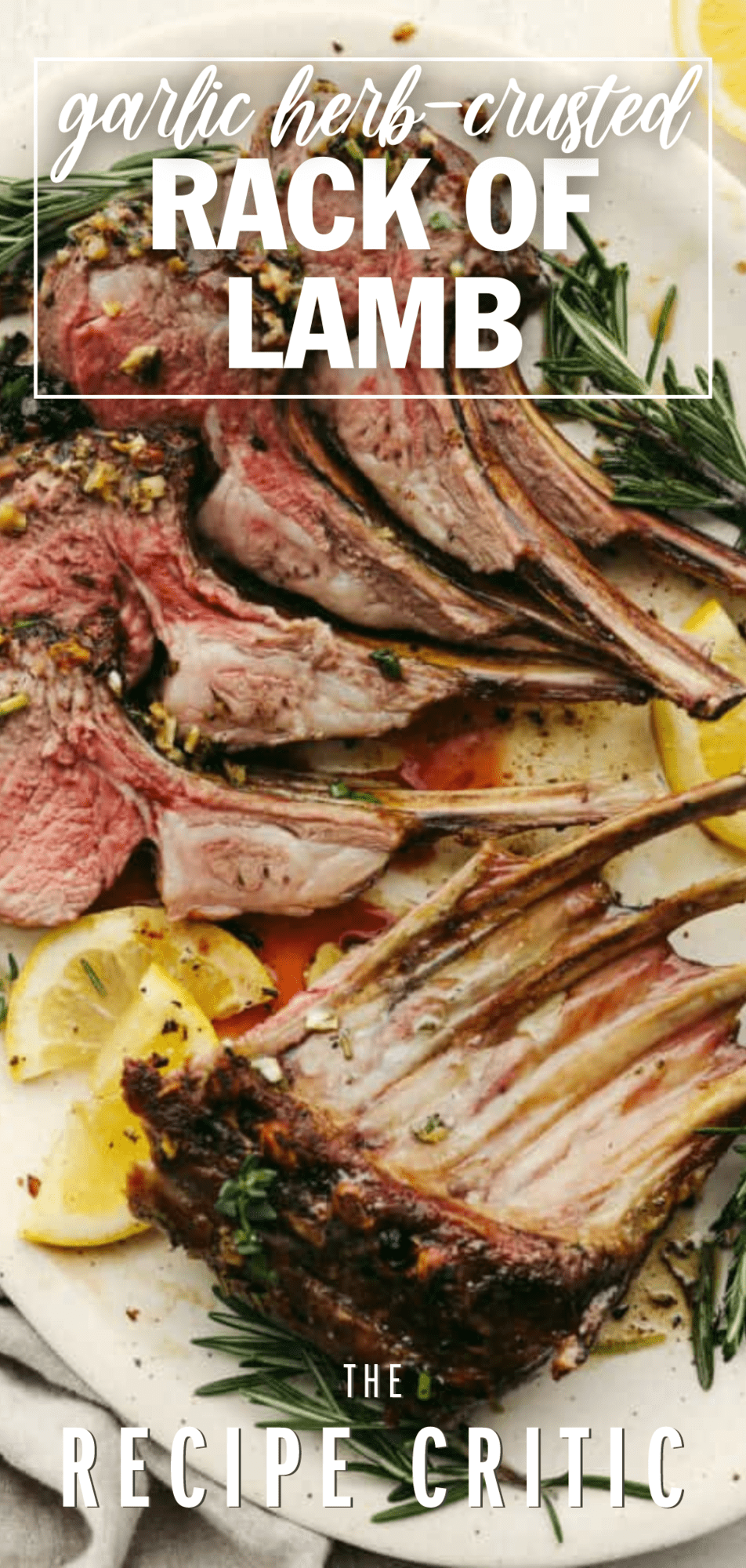 Garlic Herb Crusted Rack of Lamb | Garlic Herb Lamb Pinterest