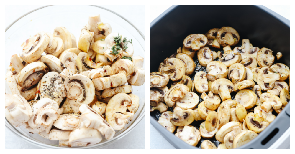 Juicy Garlic Parmesan Air Fryer Mushrooms - 39