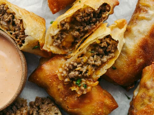 Cheeseburger Egg Rolls Recipe - The Food Charlatan