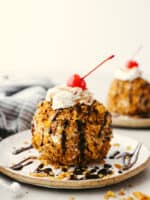 Cinnamon Sugar Coated Fried Ice Cream Recipe The Recipe Critic