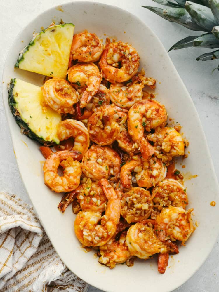 Hawaiian Food Truck Style Garlic Shrimp Recipe - 45