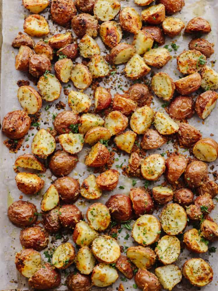 Oven Roasted Parmesan Garlic Potatoes - 8