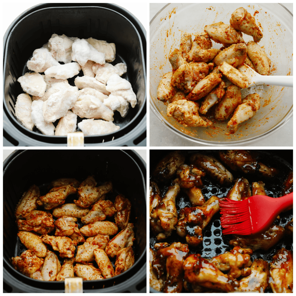 Air Fryer Frozen Chicken Wings - No Thaw