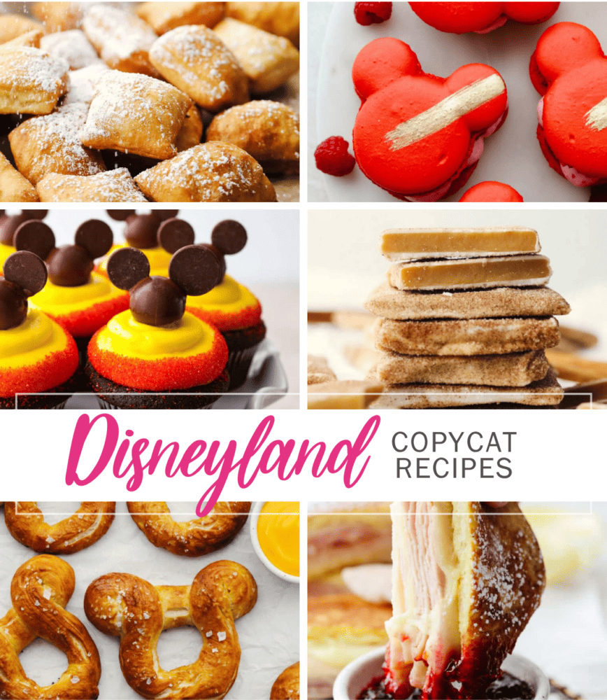 A collage of Disney recipes, 