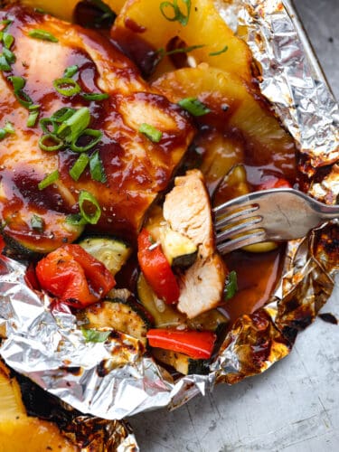 Grilled Hawaiian Barbecue Chicken in Foil | The Recipe Critic