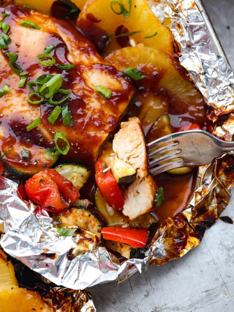 BBQ Chicken Foil Packets • Salt & Lavender