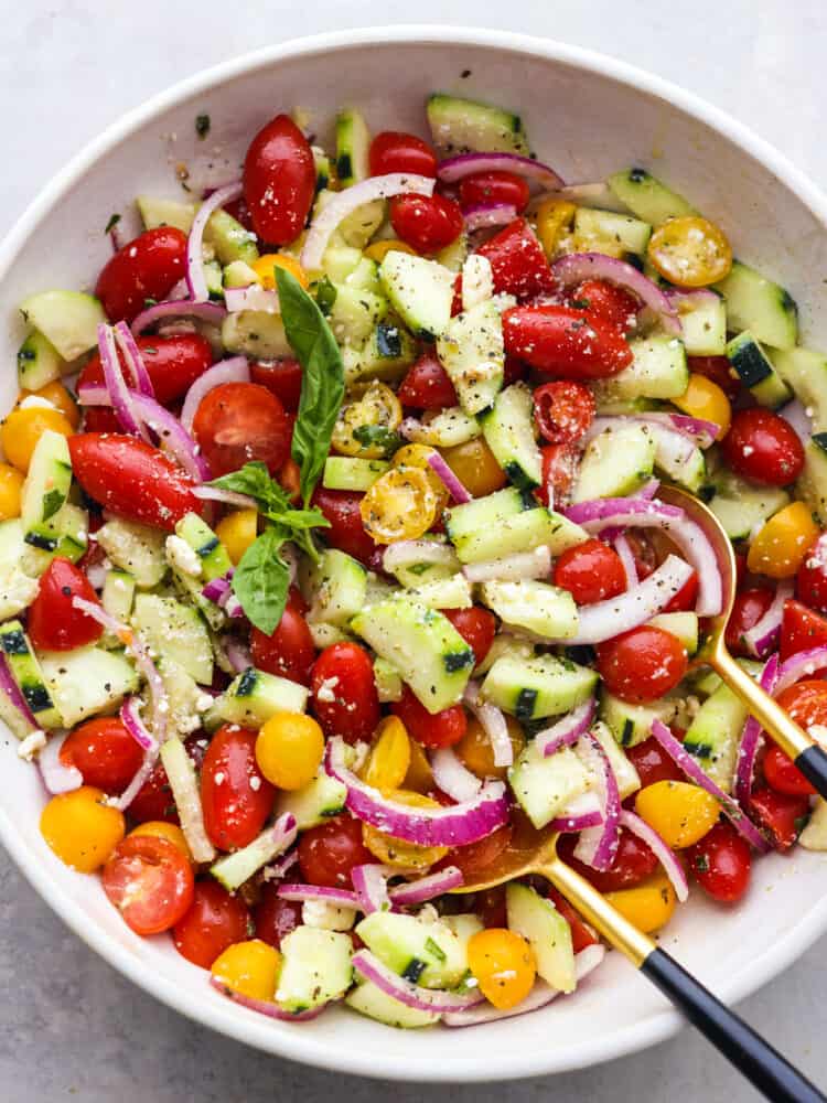 Chilled Cucumber Tomato Salad - 96