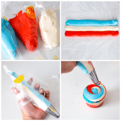 Fourth of July Red, White and Blue Cupcakes | The Recipe Critic