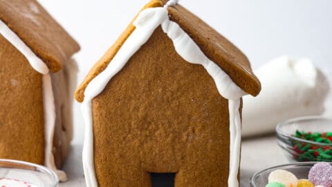 making a gingerbread house