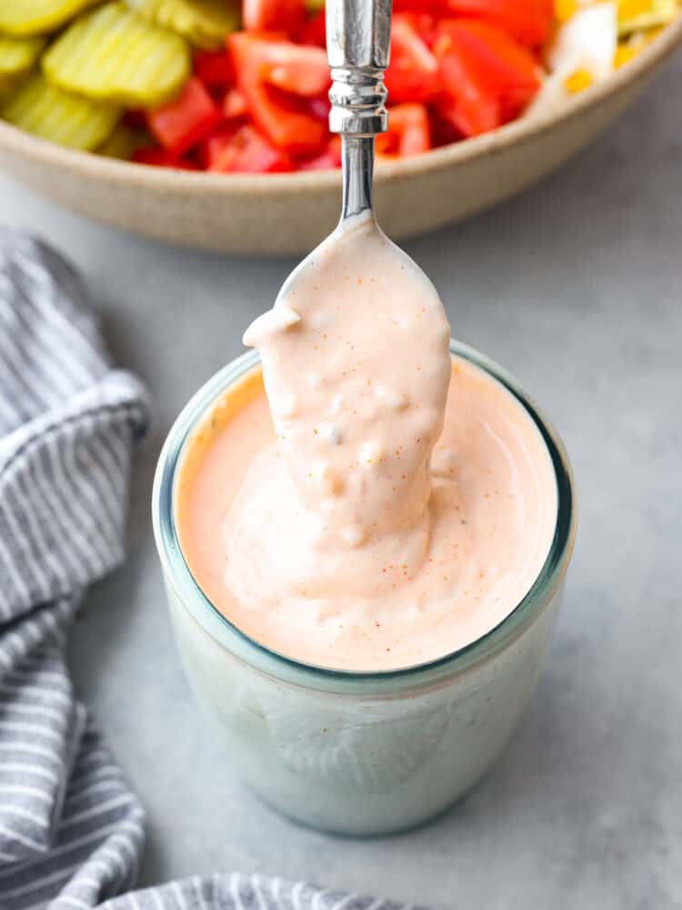 Salad Jars with Tomato Cream Dressing Recipe