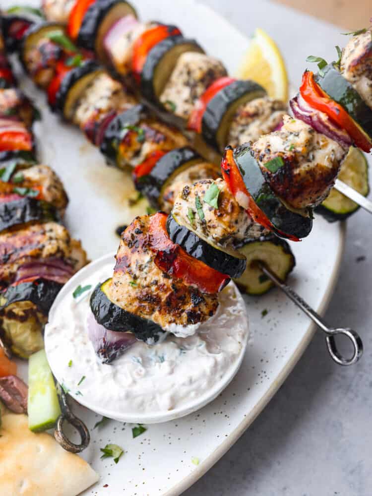 Greek Chicken Kabobs - 3