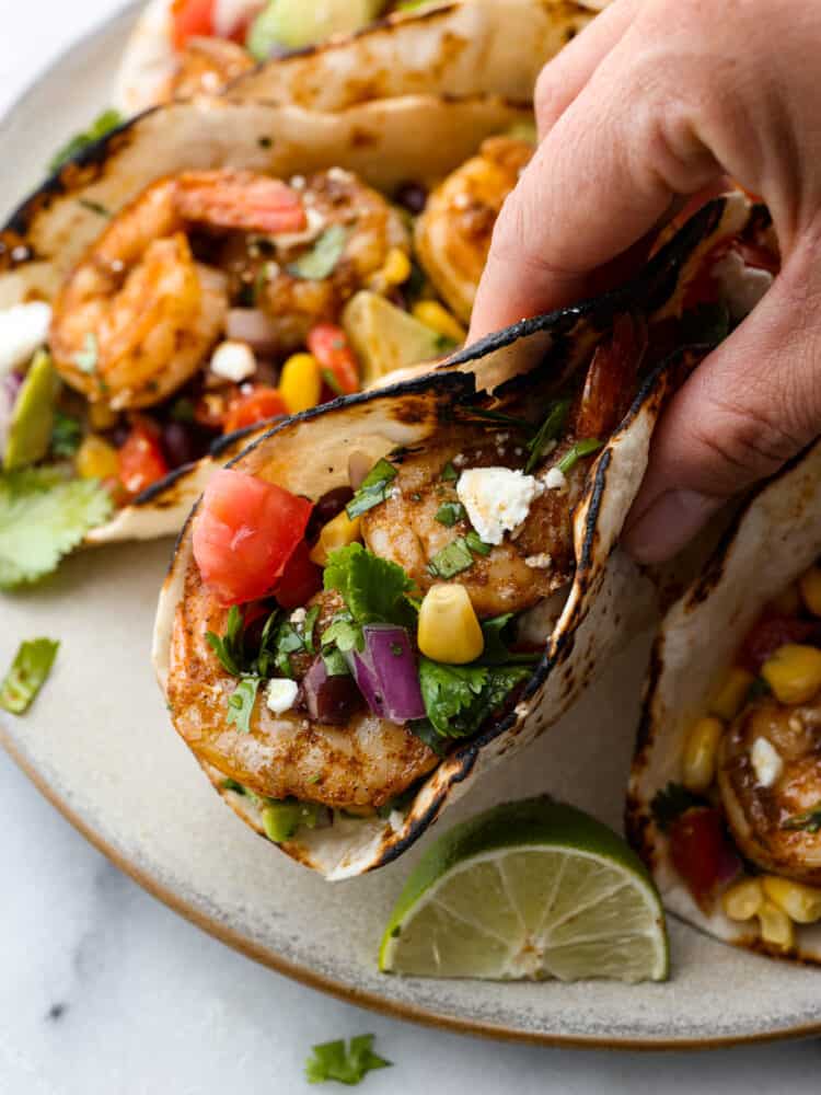 Blackened Cajun Shrimp Tacos with Avocado Salsa - 29