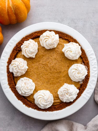 Pumpkin Chiffon Pie With Biscoff Crust | The Recipe Critic