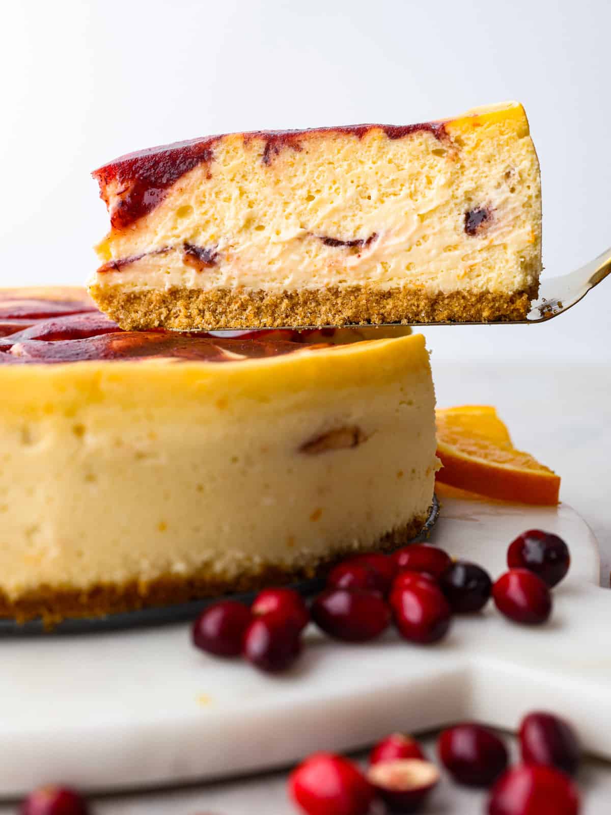 Cranberry Orange Cheesecake | The Recipe Critic