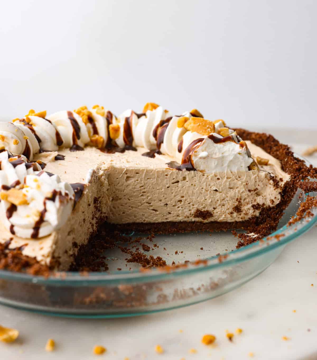 No Bake Cream Cheese Peanut Butter Pie Yummy Recipe 