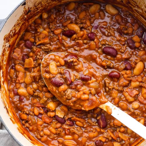 Cowboy Beans With Bacon and Ground Beef | The Recipe Critic