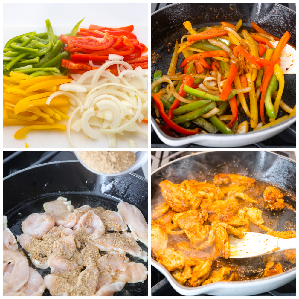 Sizzling Skillet Chicken Fajitas (w/ BEST Marinade) - Borrowed Bites