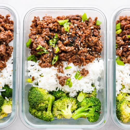 Korean Beef Meal Prep Bowls - Destination Delish