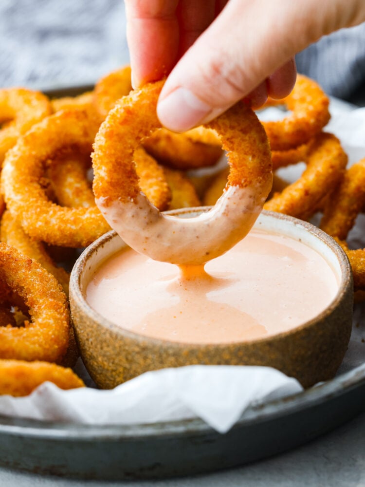 Air Fryer Frozen Onion Rings - 10