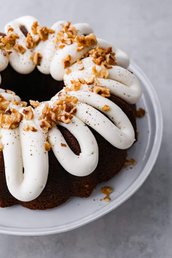 Moist and Easy Gingerbread Bundt Cake - Frosting and Fettuccine