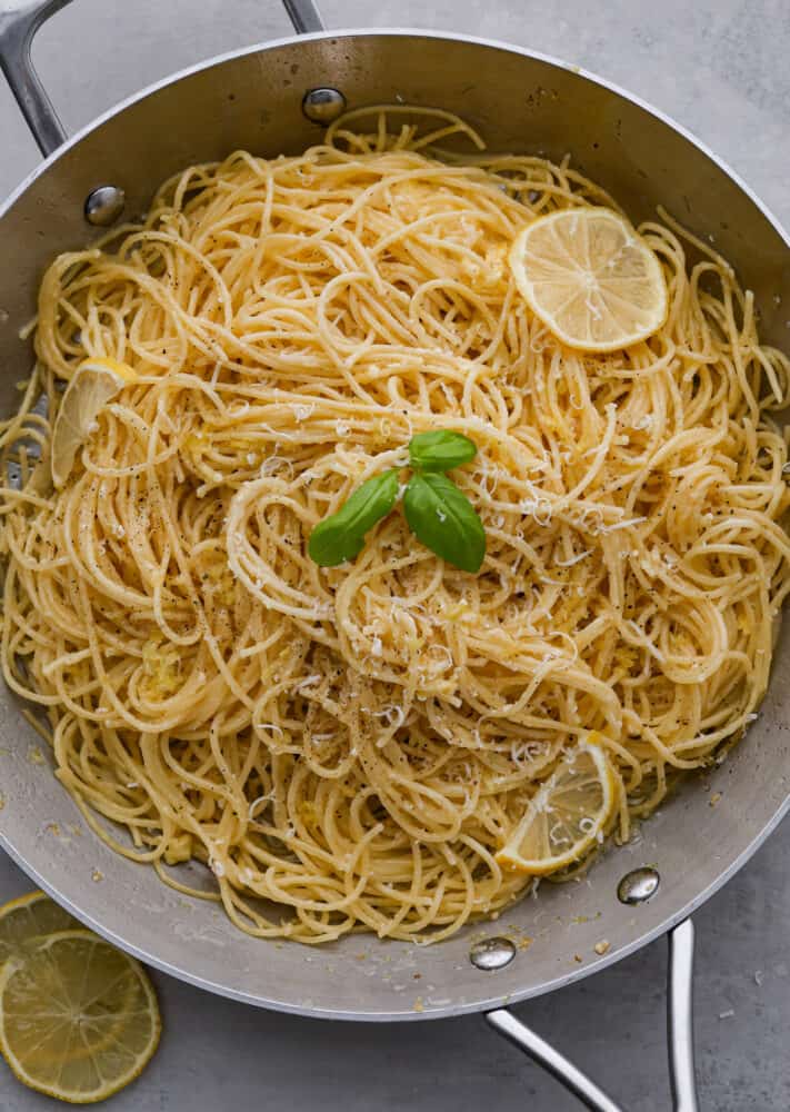 Lemon Pasta (“Pasta al Limone”) in Lemon Garlic Butter Sauce!