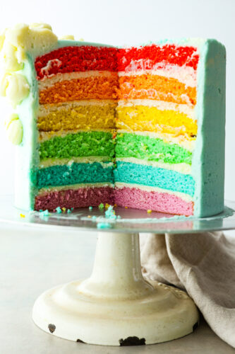 Layered Rainbow Cake | The Recipe Critic