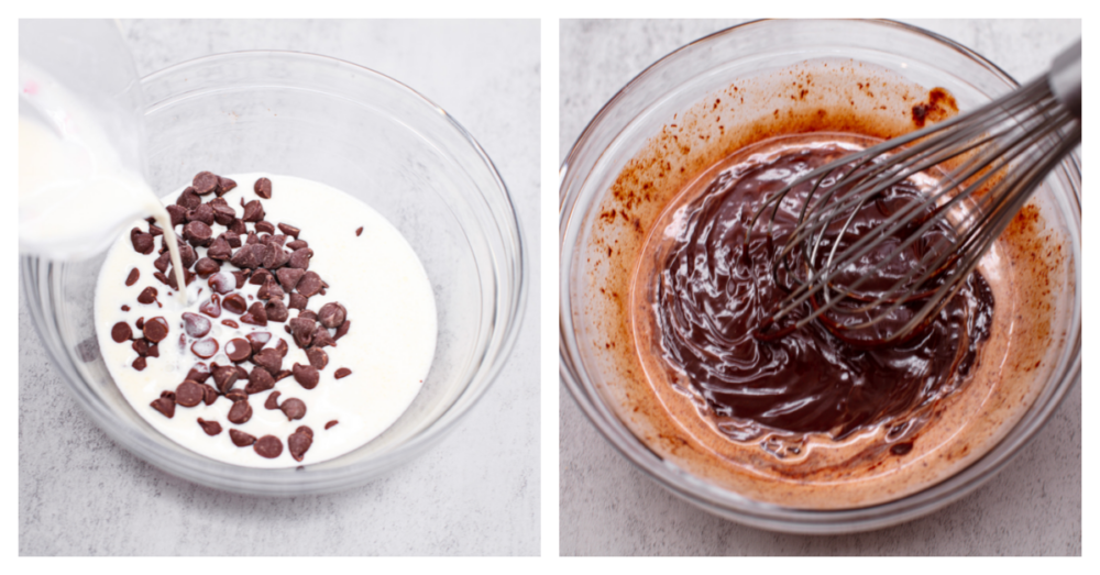 Process photos showing how to combine the ingredients.