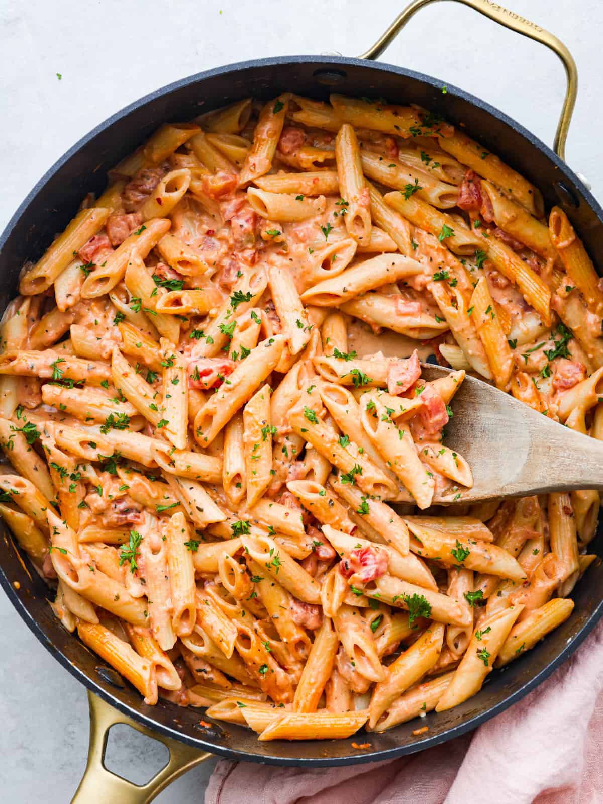 Pink Sauce Pasta - The Cozy Cook