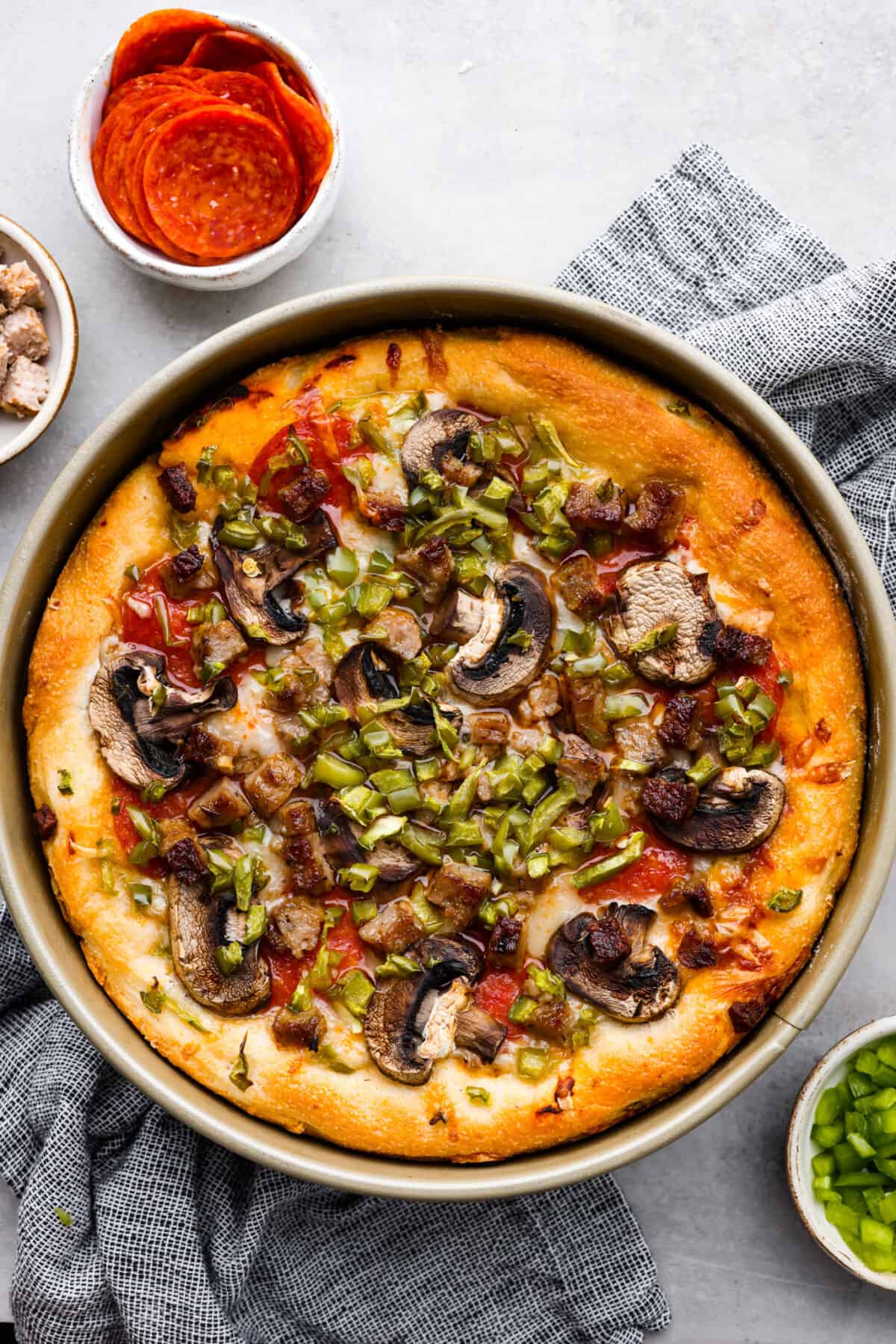 Chicago-Style Deep Dish Pizza - Alison's Allspice