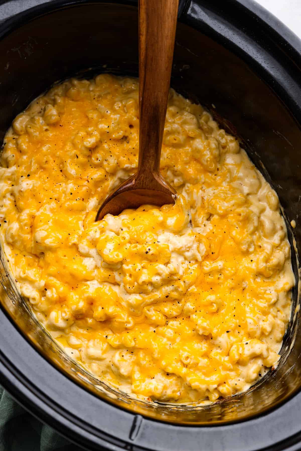 No Boil Slow Cooker Mac and Cheese