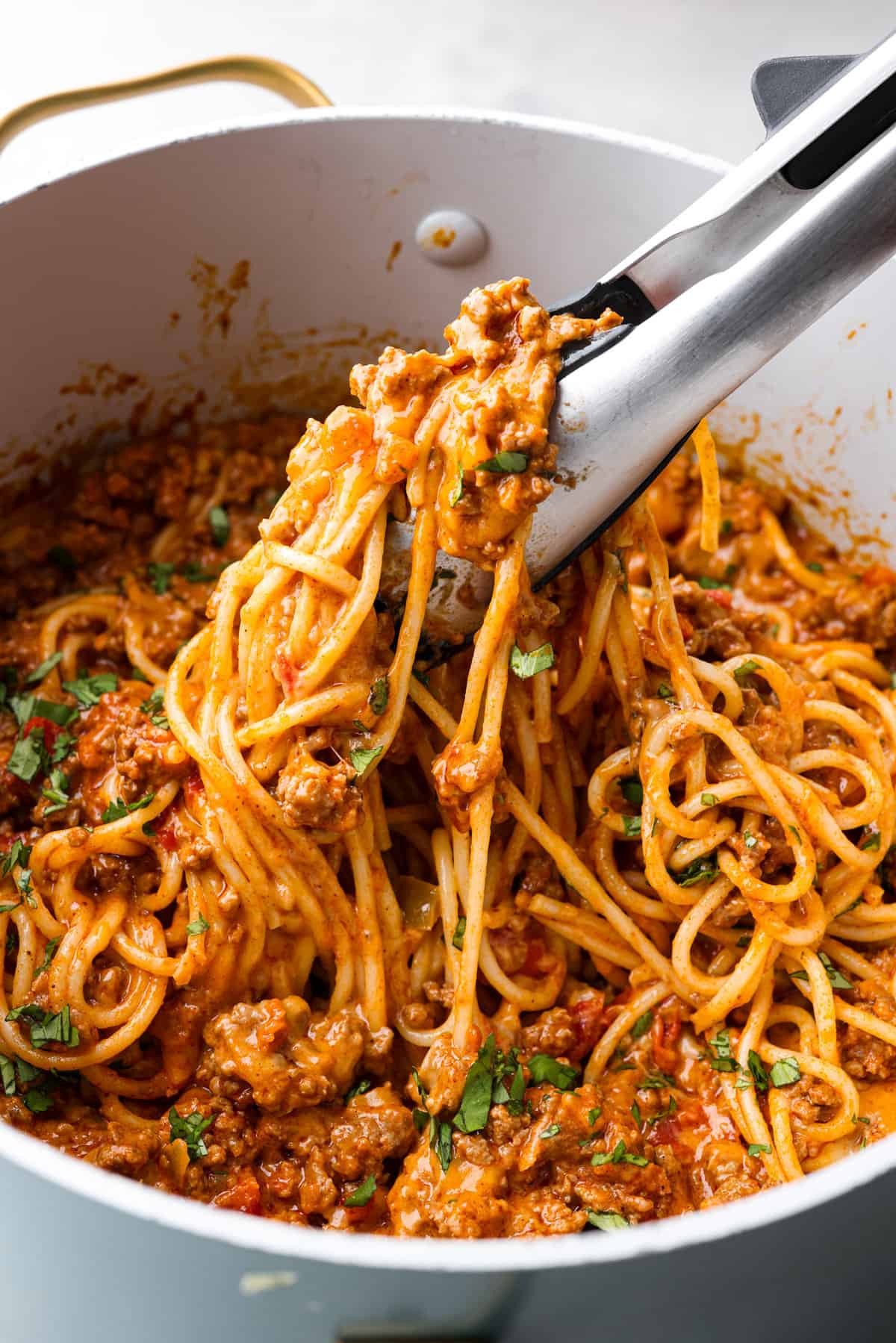 Taco Spaghetti (Quick and Easy!)