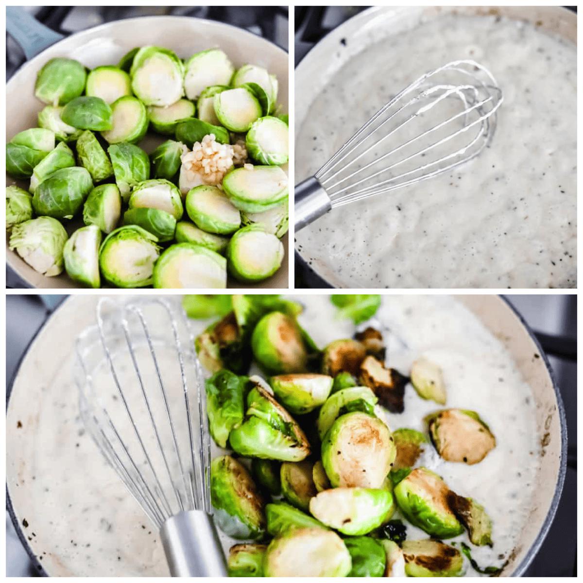 Creamy Parmesan Garlic Brussels Sprouts Recipe | From The Horse`s Mouth