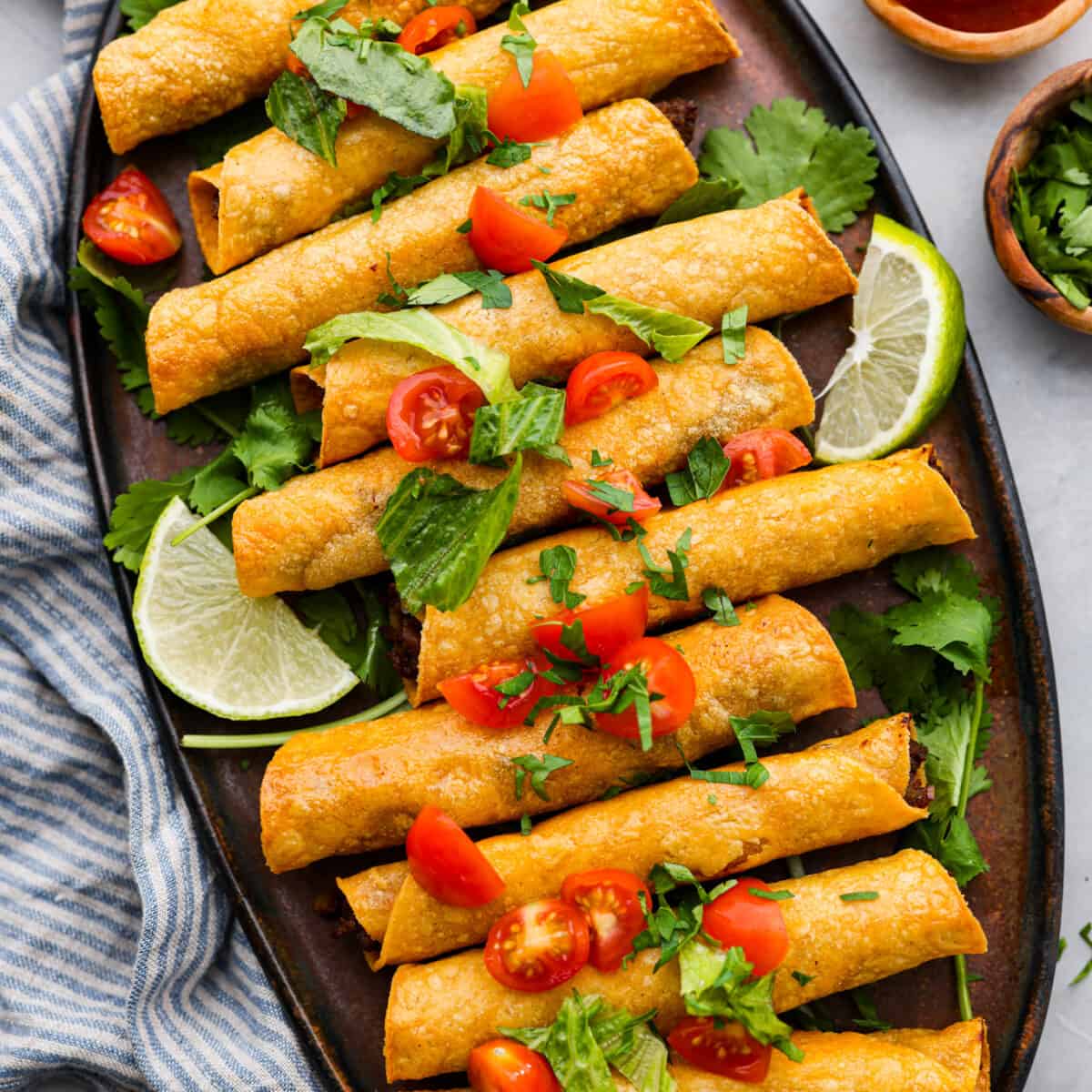 Beef Taquitos (In Both the Oven and Air Fryer!) | The Recipe Critic