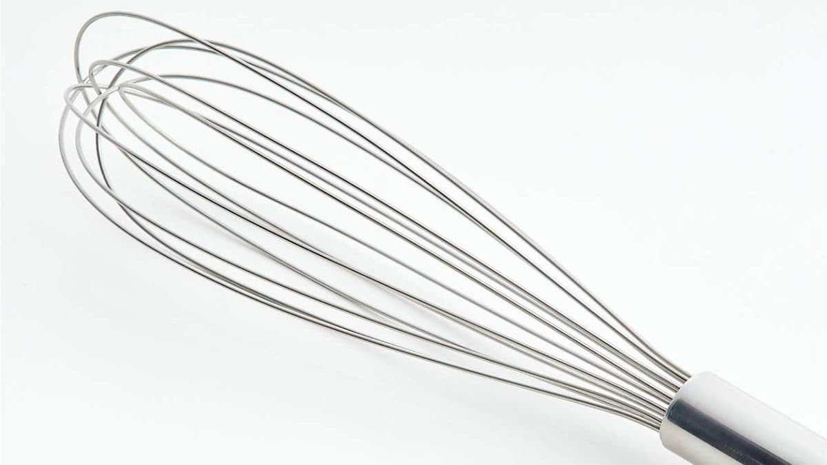 Crate & Barrel Stainless Steel Whisk
