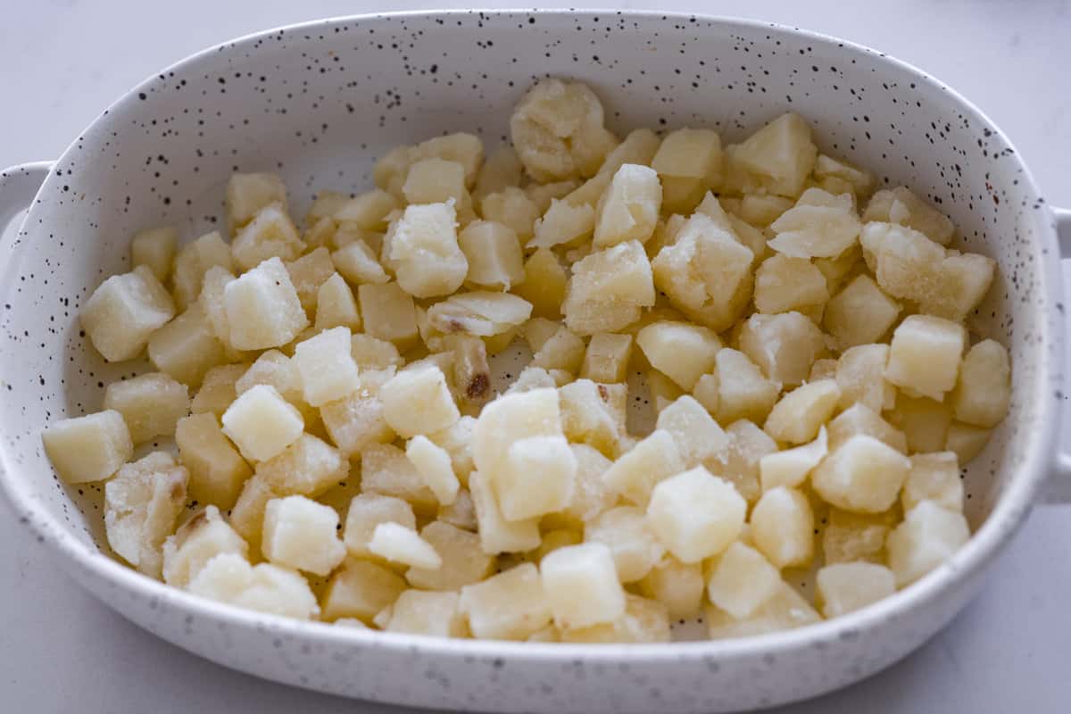 Meaty, cheesy, and chock full of tasty mix-ins like hash browns, pickles, and onions, Big Mac casserole is the perfect dinner to make this week! It’s an easy, deconstructed version of the classic burger we all know and love. The hash browns acting as the base layer of the Big Mac casserole.