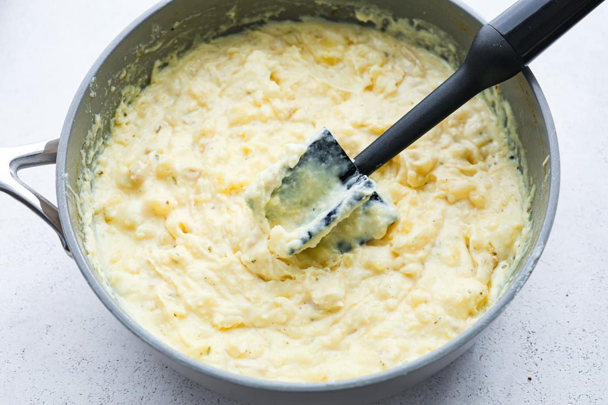 Decadent Boursin mashed potatoes are incredibly creamy and perfectly seasoned. Level up your mashed potatoes with butter, heavy cream, and the addition of Boursin cheese, a soft gourmet cheese.