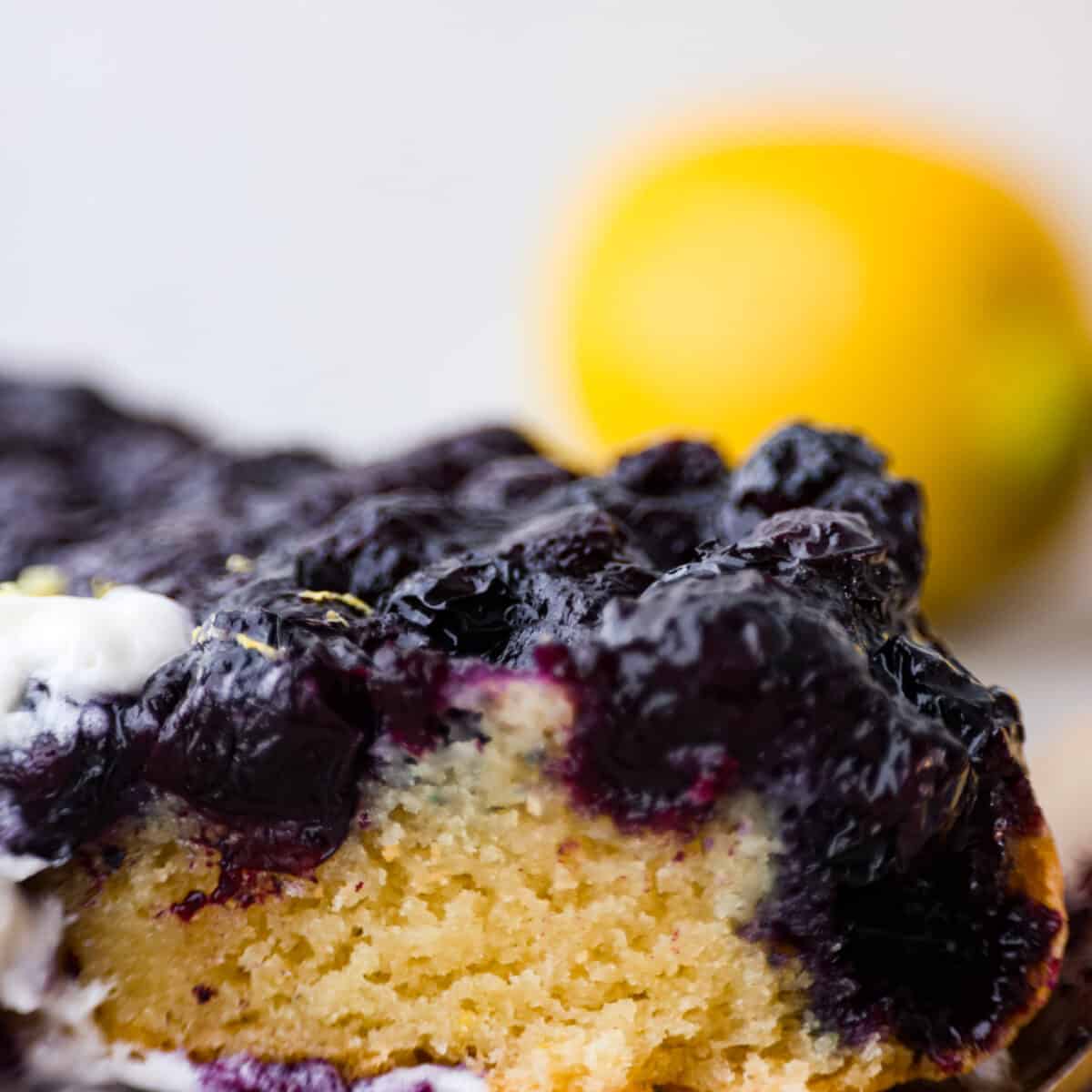 Blueberry Lemon Upside-Down Cake