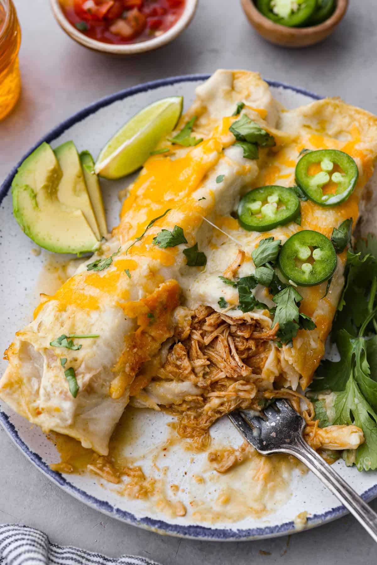 Honey Lime Chicken Enchiladas Recipe | The Recipe Critic