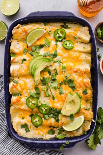 Honey Lime Chicken Enchiladas Recipe | The Recipe Critic